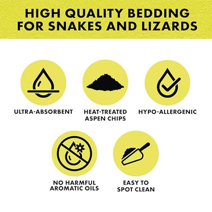 Zilla Reptile Terrarium Bedding Substrate Snake and Lizard Litter, 24 Quart