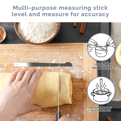 Measuring Cups and Measuring Spoons Set of 14 - Stainless Steel Measuring Cups and Spoons Set, Includes 1/8 Teaspoon Measuring Spoon, 1/8 Cup Measuring Cup, Leveler Dry (14, Farmhouse) - color: Farmhouse