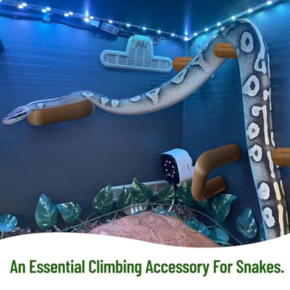 8PCS Pet Snake Climbing Stick Branch,Snake Enclosure Accessories,Snakes Terrarium Habitat Decoration for Ball Python,Cornsnakes,Garter Snakes (Screws)