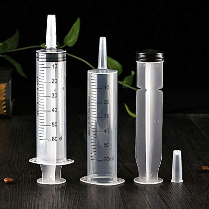 60ml Syringes with Caps (Pack of 5) for Industrial & Scientific - size: 60ml 5Pack