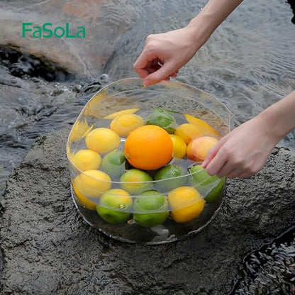 Light Weights Bucket Water Container Portable Clear Folding Bucket Basins for Outdoor Garden Camping Fishing Washing, Large