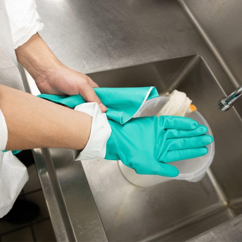 Gempler's 15-mil Chemical Resistant Nitrile Gloves, Unlined | 12 or 144 Pairs - size: 6 (XS)