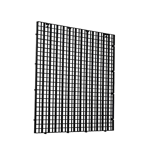 Aquarium Fish Tank Bottom Isolation 4 Pcs, Plastic Egg Crate Grid Divider | Tray Egg (L 4pcs Black) - size: L 4pcs Black