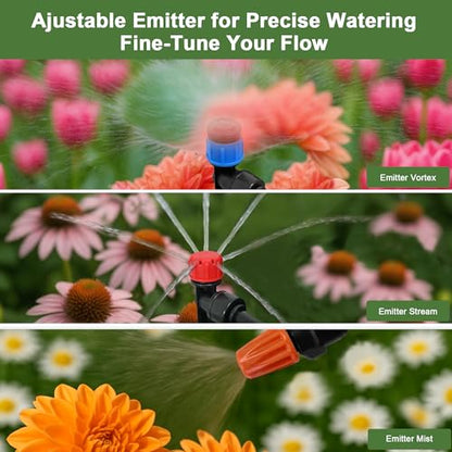 Drip Irrigation Kit for Garden, Quick-Connect Plant Watering System 230FT | Raised Bed Drip Line Kit, Greenhouse Accessories, DIY Micro Sprinklers Set for Yard Outside, Sistema De Riego Por Goteo - size: 230FT