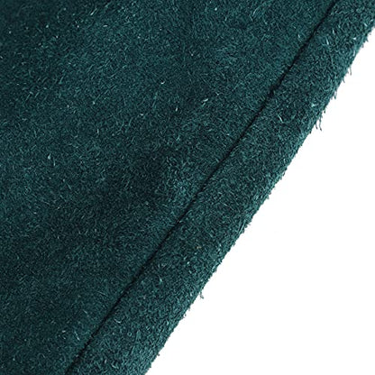 Anti Animal Bite Gloves Reptile Bird Handling Falcon Protective Safety Leather Supplies Durable Split Leather Heat Pet Training Snake Bite Protection Dark Green 23.6in