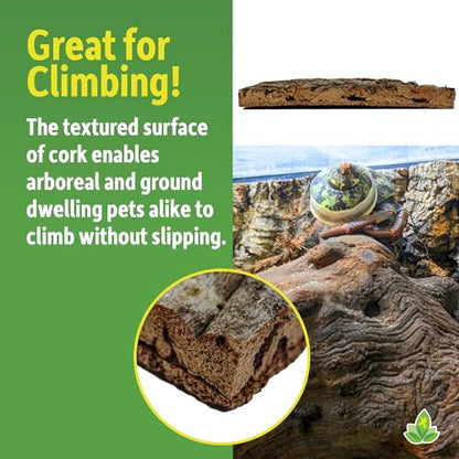 Josh's Frogs Natural Virgin Cork Sheet Terrarium Background (12x12) - size: Small 12"x12"