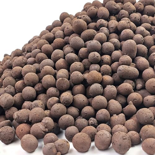 FANTIAN Clay Pebbles for Plants, 2 lbs Aquatic Plant Soil, 8-12 mm | Leca Clay Balls for Plants, Orchid Potting Mix, Soil Drainage, Used in Hydroponic Growing, Help with Root Development - color: Clay Pebbles