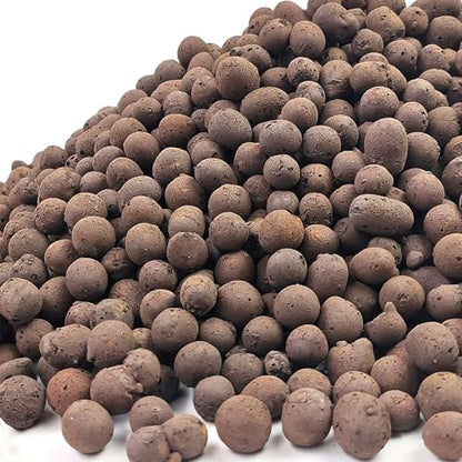 FANTIAN Clay Pebbles for Plants, 2 lbs Aquatic Plant Soil, 8-12 mm | Leca Clay Balls for Plants, Orchid Potting Mix, Soil Drainage, Used in Hydroponic Growing, Help with Root Development - color: Clay Pebbles