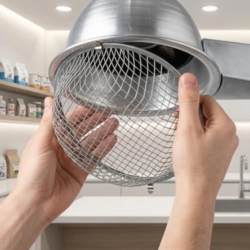 ibasenice Reptile Heat Lamp Cover 5.51 in Stainless Steel Anti-Scald Lampshade Box Insulation Lamp Shade for Lizard Turtle Snake Terrarium and Habitat Lighting