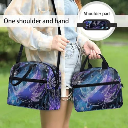 Cool Axolotl Lunch Box for Boys Lunch Bag Picnic Reptiles Insulated Lunch Bag Portable Lunch Tote Bag with Lunch Box Shoulder Straps Student Lunchbox Reusable Lunchbag - color: Cool Axolotl