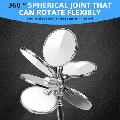 Circular Telescopic Inspection Mirror for car Maintenance, Steering Telescopic Folding Inspection Mirror, Welding Chassis Inspection, Portable Manual Tool