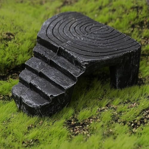 Turtle Basking Platform Triangle Climbing Platform, Reptile Habitat Rock Decor Tortoise Hideout Aquarium Habitat Decor Rock, for Frogs Lizards Geckos