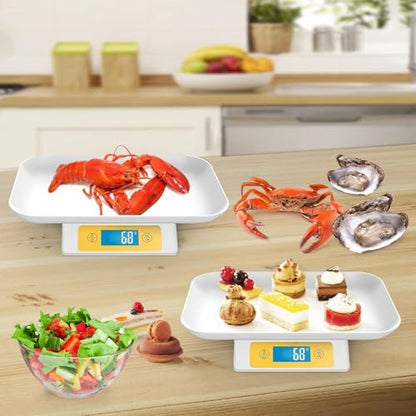 Puppy Scale for Whelping Dogs, Capacity up to 33lbs, Accuracy 1g/0.035oz, Unit g/kg/lb/oz/tl/ml, Yellow, Suitable for Kitten Puppy Rabbit Snake Cats and Small Dogs - color: Yellow