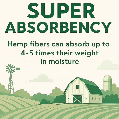 Hemp Bedding – Low Dust, Super Absorbent, Natural Odor Control, Eco-Friendly for Chicken Coops, Rabbits, Horses & Reptiles, 33 lb (Pack of 1) - size: 33 Pounds (Pack of 1)