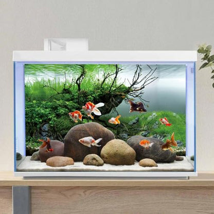 AWERT 24x16 inches Branches Fish Tank Background Seaweed Aquarium Background River Bed & Lake Aquarium Background Vinyl Background - size: 24x16in/60x40cm