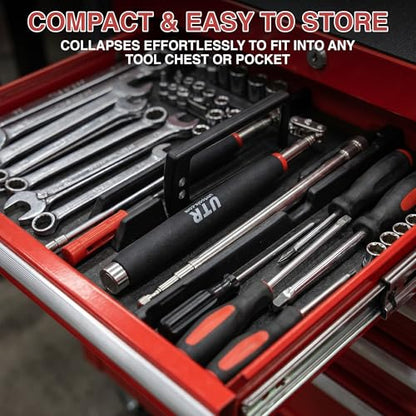 UTR Telescopic mirror and flashlight tool 2 in 1