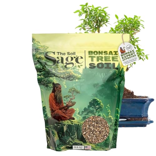 2.5 Qt Premium Bonsai Mix with Akadama | High Drainage Potting - USA Made - style: Bonsai Soil 2.5 QT