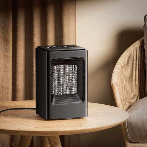 Magshion 1500W Portable Electric Small Space Heater for Office Indoor Use - size: Square - 1500W - Knob