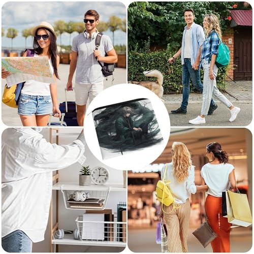 Snake And Man Makeup Bag for Women, Cosmetic Bag Portable with Zipper, Travel Toiletry Bag for Cosmetics Makeup Brushes