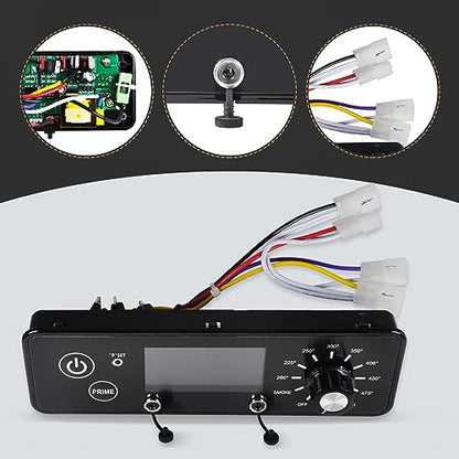 AC03P9 PB1100PS1 Control Board fit for Pit Boss 1100PS1, PB820, Pro 1100 | for 550 Navigator, PB440D2, PB1150G, PB850G and PB550G Wood Pellet Grill/Smoker, Control Panel with LCD Display