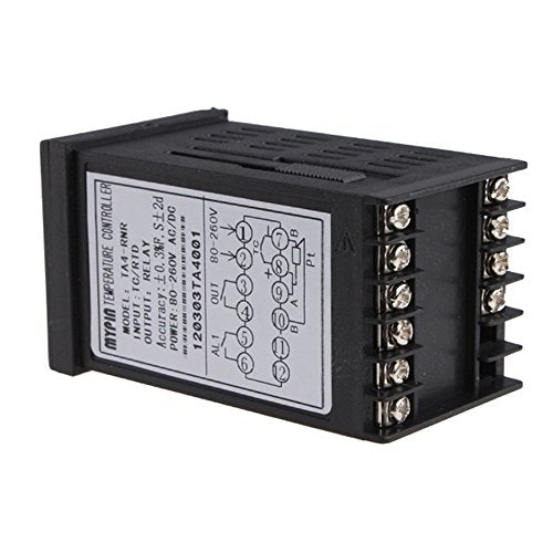 AGPtek® Universal Digital PID Temperature Controller RNR Control Out Dual display For Fahrenheit(F) and Celsius(C)