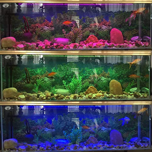 GreenSun LED Aquarium Light, Fish Tank Light with Remote Control, IP68 Submersible Waterproof Strip Bar Light,RGB Color Changing, 3.8 Watts 11inch/28cm - size: 11.2inch/28cm