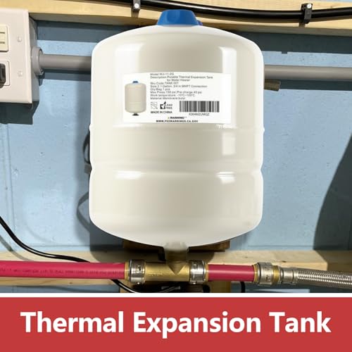 1PC EFIELD Water Heater Expansion Tank, 2.1 Gallon, 3/4 in MNPT Connection | Thermal Pressure Protection, Safe for Potable Water-TANK001(1) - size: 2.1 Gallon