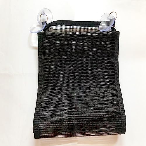 Bearded Dragon Lizard Hammock - Breathable Mesh Lounger Ladder Bearded Dragon, Reptile Hammock Accessories for Bearded Dragons Geckos Lizards (Black) - color: Black