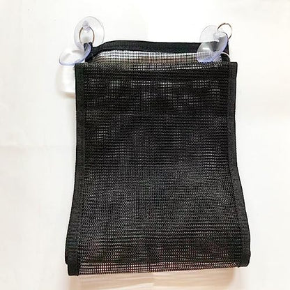 Bearded Dragon Lizard Hammock - Breathable Mesh Lounger Ladder Bearded Dragon, Reptile Hammock Accessories for Bearded Dragons Geckos Lizards (Black) - color: Black