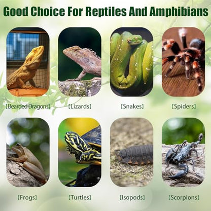 VCEPJH Reptile Bark Bedding,1 LB Natural Cork Bark for Reptiles Flat Cork Wood Terrarium Substrate Tank Supplies for Snake Spiders Bearded Dragons Hermit Crabs Geckos