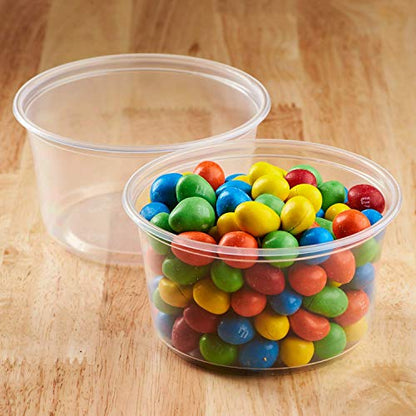 Karat FP-DC12-PPU 12 oz Deli Container,2.5" Height, 4.61" Width, 3.54" Length (Pack of 500) - size: 12 oz Container