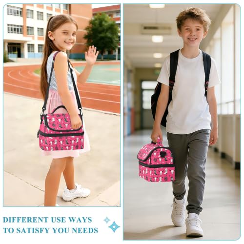 Cowboy Boots Snake Insulated Lunch Tote Bag Container for Women | 8L Double Deck,Large Lunch Box with Shoulder Strap,Thermal Meal Prep Cooler,Suitable for School Work Picnic Office Travel