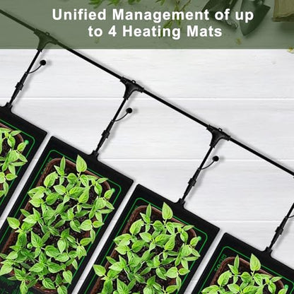 10"x20" 4in1 Seedling Heat Mat for Seed Starting and Germination | Durable Waterproof Hydroponic Heating Pad with ETL Certified for Indoor Plant Gardening and Cutting, Brewing and Greenhouse - style: 4in1-4PK-20" x 10"- Heat Mat