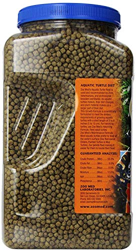 Zoo Med Aquatic Turtle Food Growth Formula, 54 oz. - size: 3.38 Pound (Pack of 1)