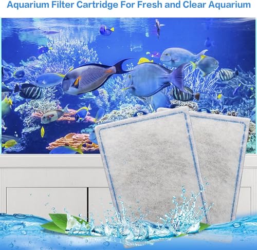 xbbwmrs 12-Pack Large Aquarium Filter Cartridges Compatible with Whisper Bio-Bag Power Filters - Assembled
