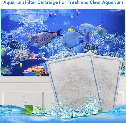 xbbwmrs 12-Pack Large Aquarium Filter Cartridges Compatible with Whisper Bio-Bag Power Filters - Assembled