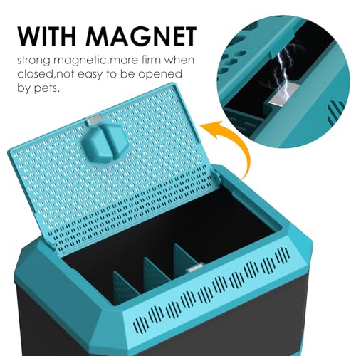 Breeding and Storage Container Kit for Dubia Roaches, Crickets, and Other Live Reptile Feeders with Secure Holding Box and Feeding Tongs - 9.25" L x 6.3" W x 5.71" H