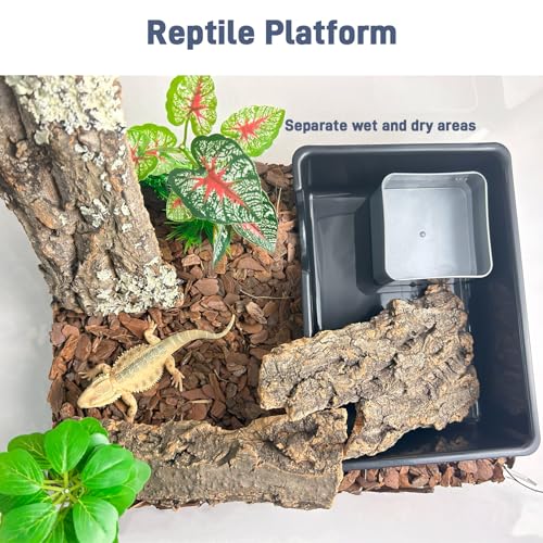 2 Pcs Humid Hideout Cave for Reptiles, Snake Hide for Ball Pythons, Gecko Hide, Leopard Geckos, Bearded Dragons,Compact Terrarium Decor with Easy-Clean Design (9.5"x6.7"x2.2" Large) - size: Large (2 Count)