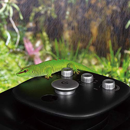 REPTI ZOO 10L Reptile Mister Fogger Terrariums Humidifier Extremly High Pressure Silent Pump Fog Machine Misting Rainforest Sprayer System Tank with 4PCS Nozzles for a Variety of Reptiles/Amphibians