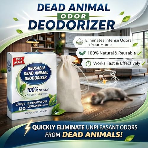 Animal Odor Eliminator for Strong Odor Remover, Dead Animal Smell Eliminator- Safe Indoor & Outdoor Use, Natural Odor Remover, Fresh & Effective