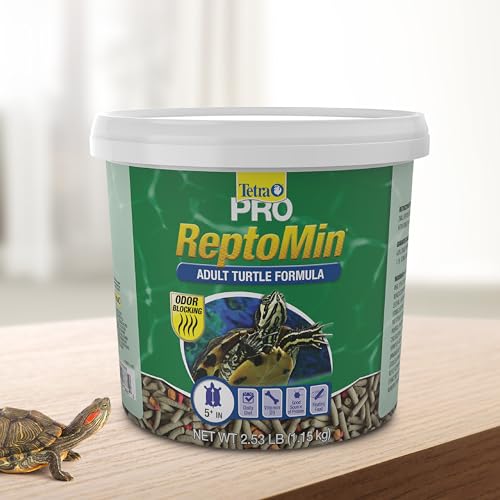 Tetra ReptoMin Pro Sticks Floating Food for Adult Aquatic Turtles, 2.54 lbs | For Adult Aquatic Turtles 5" And Up, Good Source of Protein & Vitamin D3 For Healthy Immune System, Odor-Blocking Technology - size: 2.54 Pound (Pack of 1), style: Adult Turtle