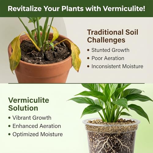 Sukh 14.6oz Organic Vermiculite for Plants - Gardening & Potting Supplies | Soil Amendment for Seed Starting, Indoor Potting, Gardening, Fine - Moisture Retention, Coarse - Aeration & Drainage - size: 1-3MM