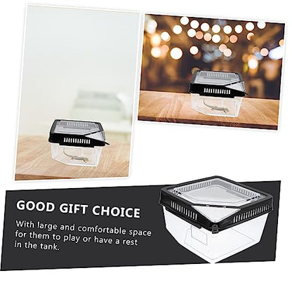 MERRYHAPY Reptile Breeding Box with Ventilation Practical Feeding Container for Snakes Lizards Spiders Pets for Transporting Animals Living Foods