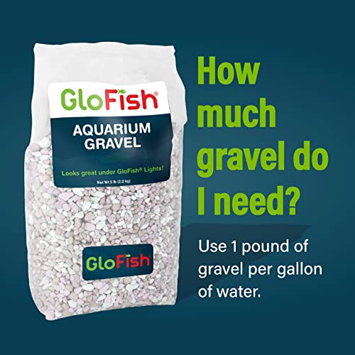 GloFish Aquarium Gravel, Pearlescent, Complements Tanks and Décor (AQ-78484), 5 Pounds (Pack of 2) - size: 5 Pound (Pack of 2)