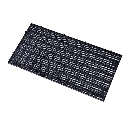 Aquarium Grid Isolate Board Divider Fish Tank Bottom Black Filter Tray Plastic Crate (8pcs Black) - size: 8pcs Black