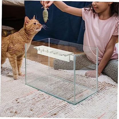 BESPORTBLE Aquarium Tool Holder Stand Slots Organizer Acrylic Easy Install Fish Tank Cleaning Tool Rack