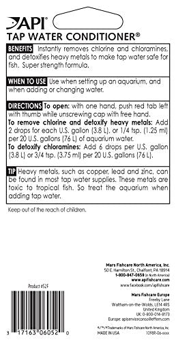 API TAP WATER CONDITIONER Aquarium Water Conditioner 1.25-Ounce Bottle