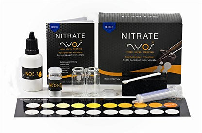 NYOS® Nitrate Reefer Test Kit for Saltwater Aquariums - Lab-Grade Precision - 40 Tests - Glass Vials - Slide Comparator Included - size: Nitrate