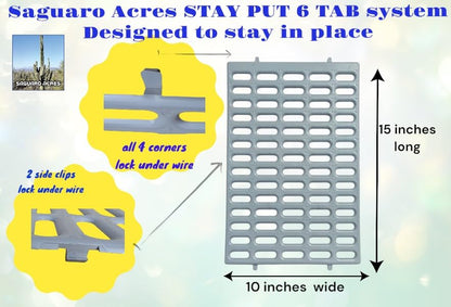 Saguaro Acres Rabbit and Small Animal Cage Resting Mat for Wire Floored Cages 2 Pack (Gray) - color: Gray