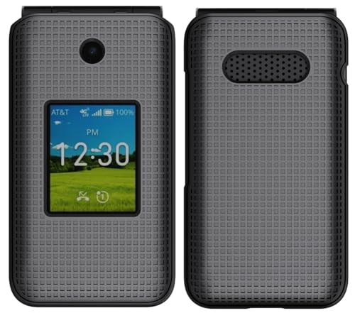 Holster Combo for Cricket Debut Flex Flip Phone Case with Belt Clip - Black | Also Fits AT&T Cingular Flex 2, For Model U1030AA or U1030AC via 2023 - color: Black